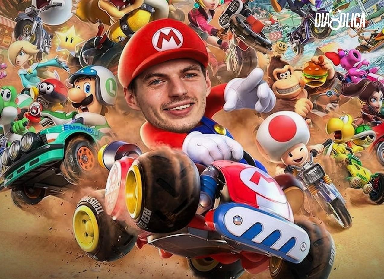 v站-维斯塔潘调侃：我把模拟器换成了游戏机，最近在练马里奥赛车